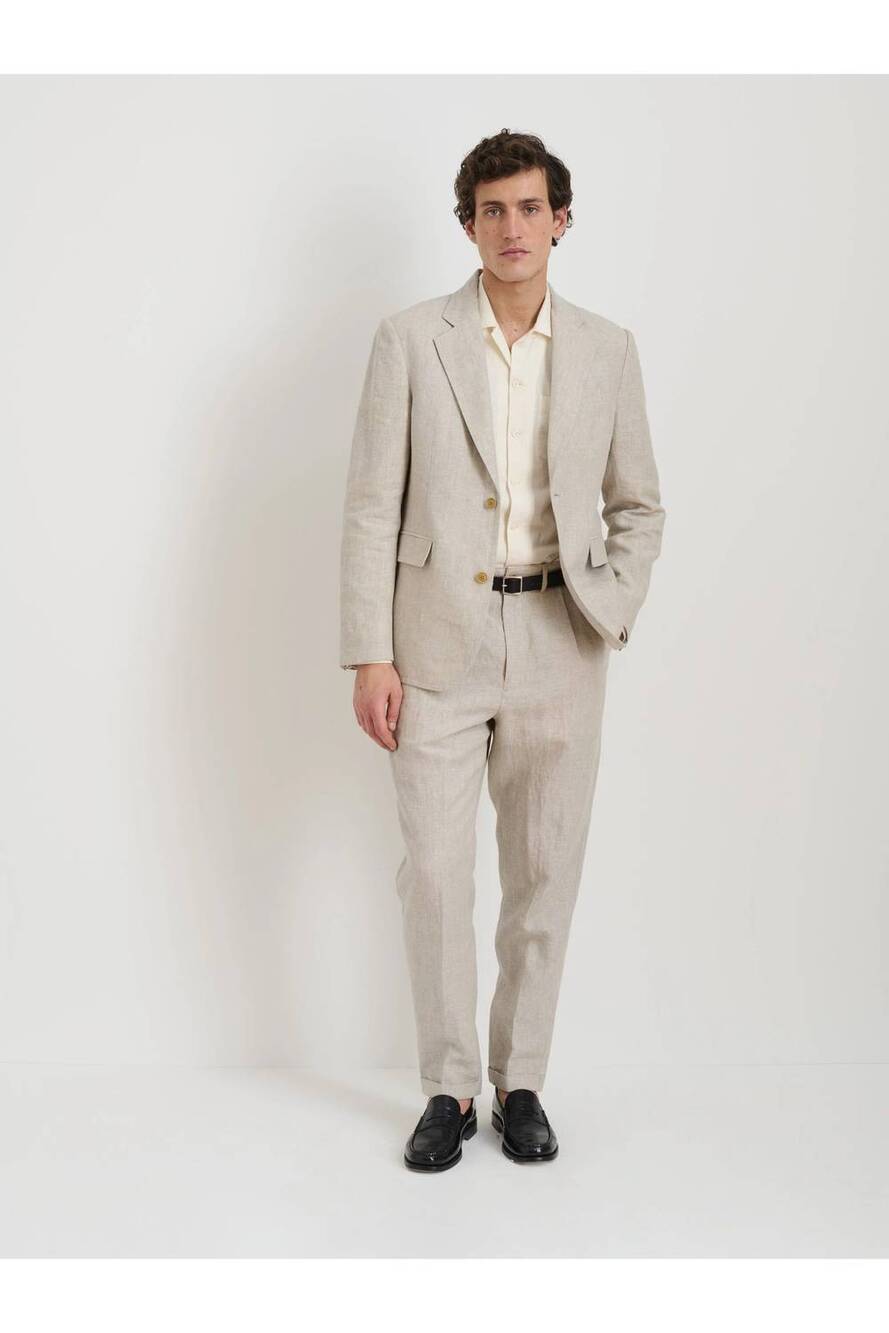 NEW ALEX MILL standard pleated pant in flax